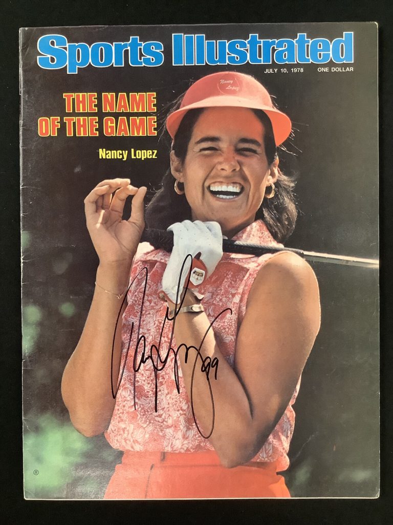 Nancy Lopez Signed Sports Illustrated 7/10/78 No Label LPGA Champ Golf Auto JSA