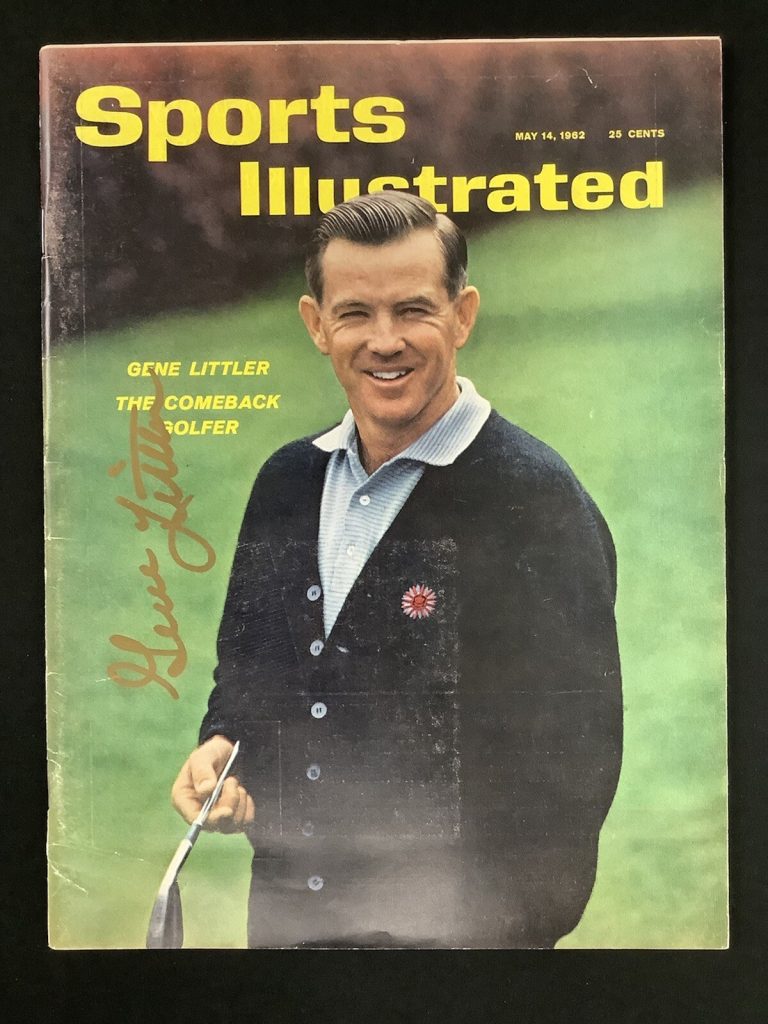Gene Littler Signed Sports Illustrated 5/14/62 No Label Masters Golf Auto JSA