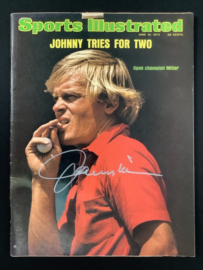 Johnny Miller Signed Sports Illustrated 5/14/62 No Label Masters Golf Auto JSA