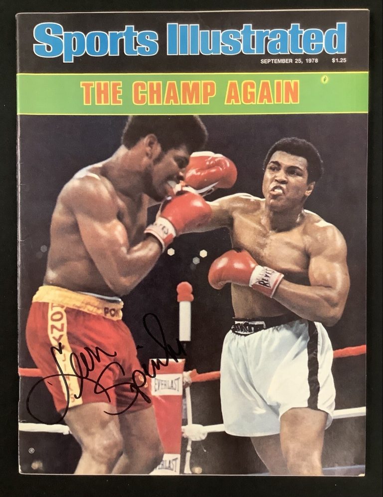 Leon Spinks Signed Sports Illustrated 9/25/78 NoLabl Boxing Auto MuhammadAli JSA