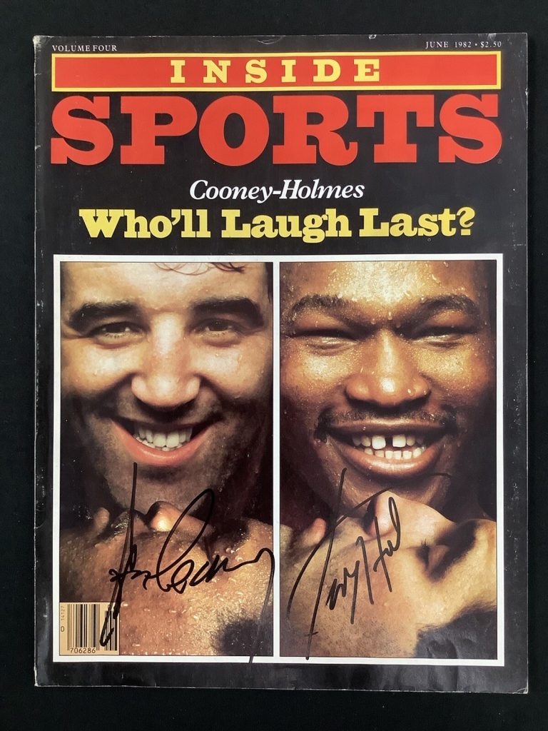 Larry Holmes Signed Sports Illustrated June 82 No Label Boxing Cooney Auto JSA