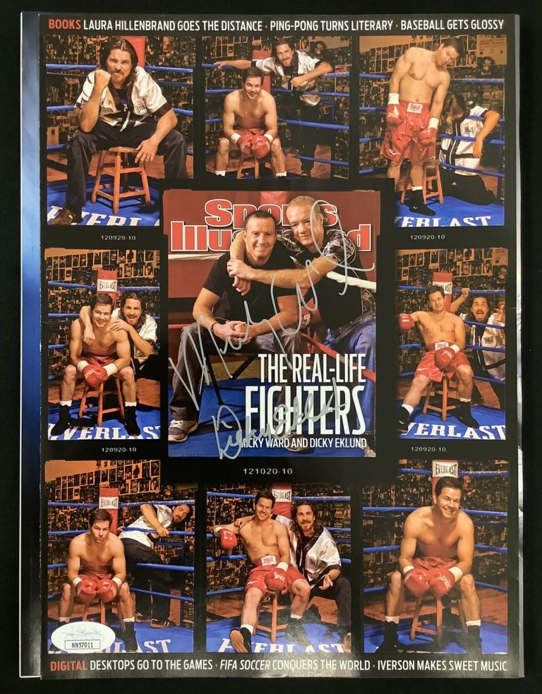 Micky Ward Signed Sports Illustrated 12/20/10 Boxing Dicky Ecklund Autograph JSA