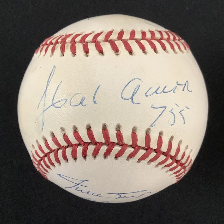 500 Home Run Club Signed Baseball LSC H Aaron Mays Jackson Auto +8 Sigs HOF JSA