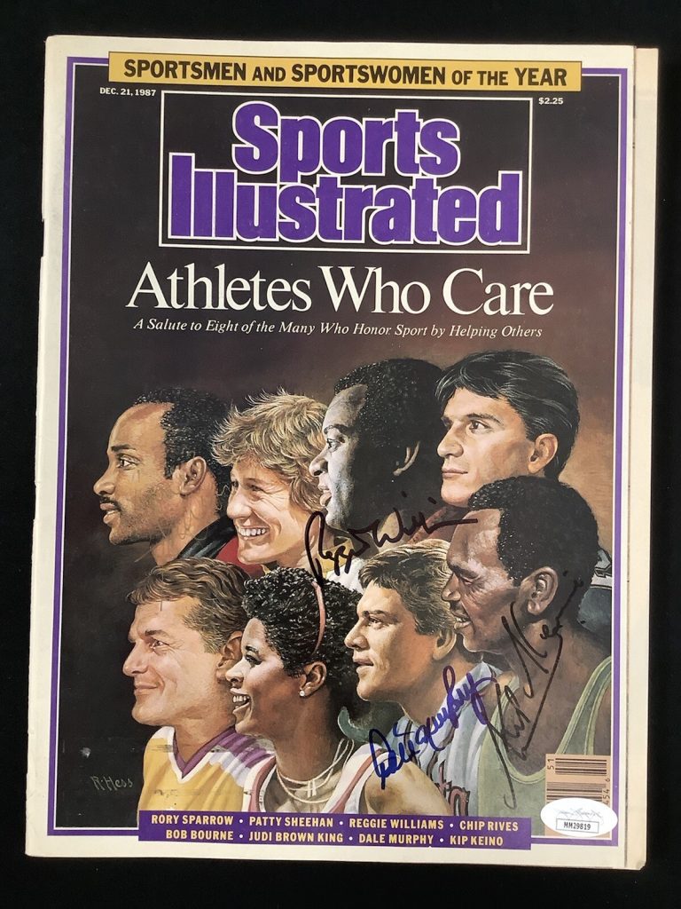 Reggie Williams Signed Sports Illustrated 12/21/87 D Murphy Kip Keino Auto JSA