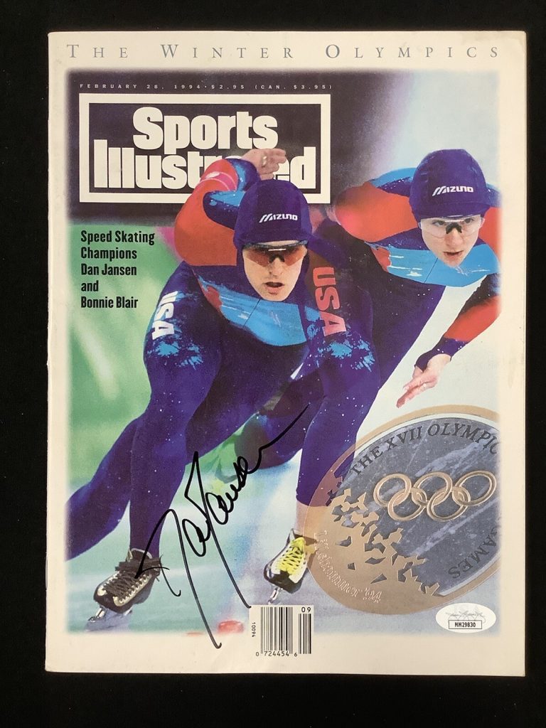 Dan Jansen Signed Sports Illustrated 2/28/94 Speed Skating No Label Auto JSA