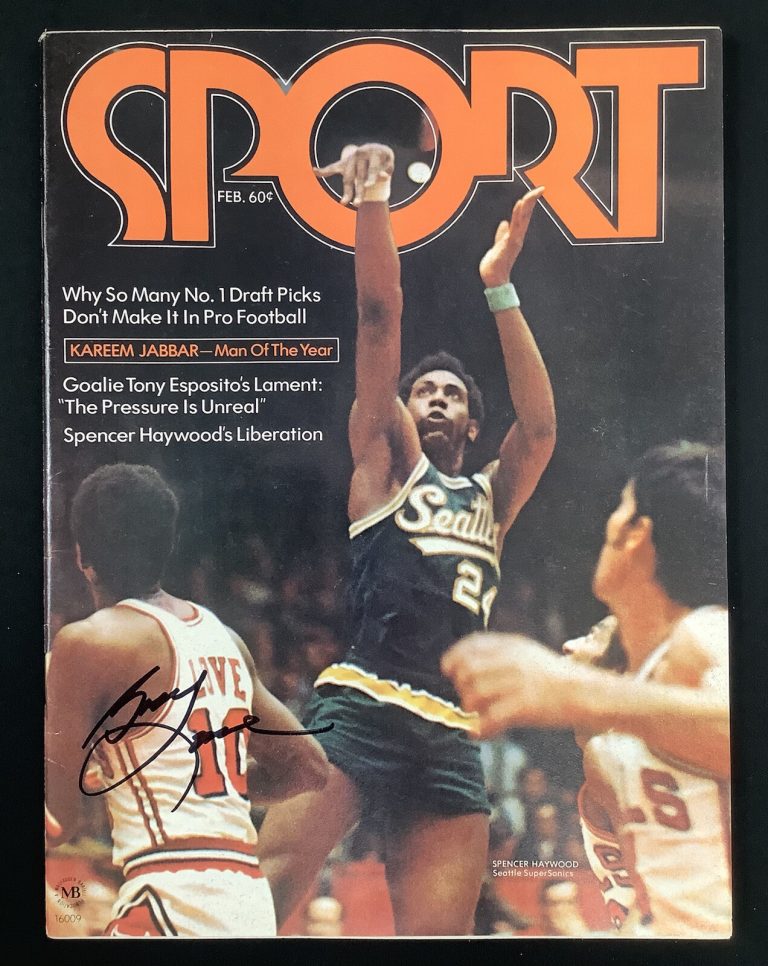 Bobby Love Signed Sport Magazine Feb 1972 No Label Seattle Sonics Autograph JSA