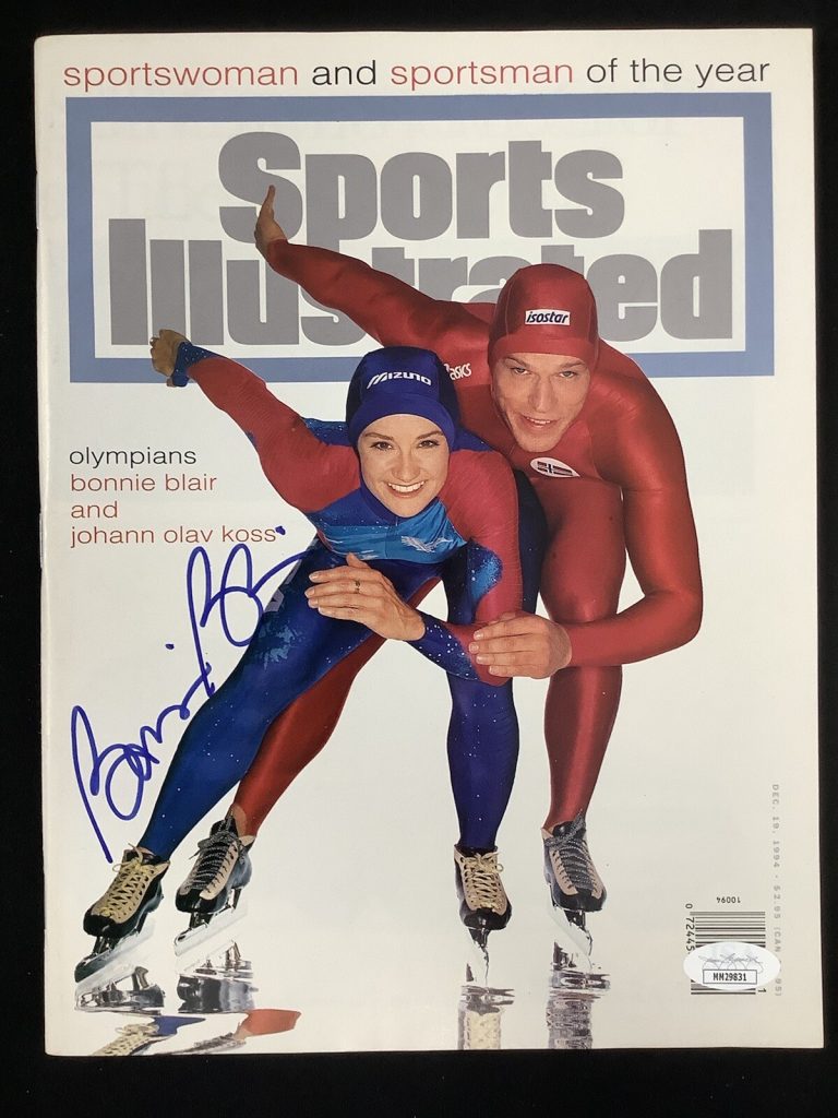 Bonnie Blair Signed Sports Illustrated 12/19/94 Olympians SOY No Label Auto JSA