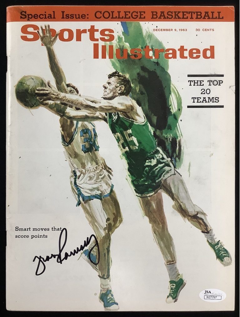 Frank Ramsey Signed Sports Illustrated Mag 12/9/63 No Label Celtics Auto JSA