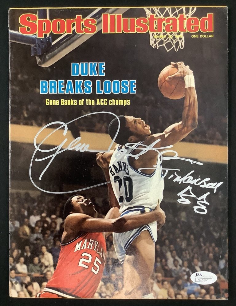 Gene Banks Signed Sports Illustrated 3/13/78 No Label Duke Tinkerbell Auto JSA