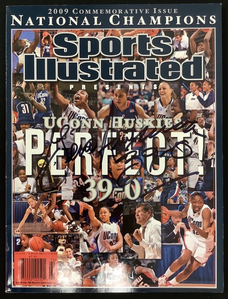 Geno Auriemma Signed Sports Illustrated Mag 4/16/09 No Label Huskies Auto JSA