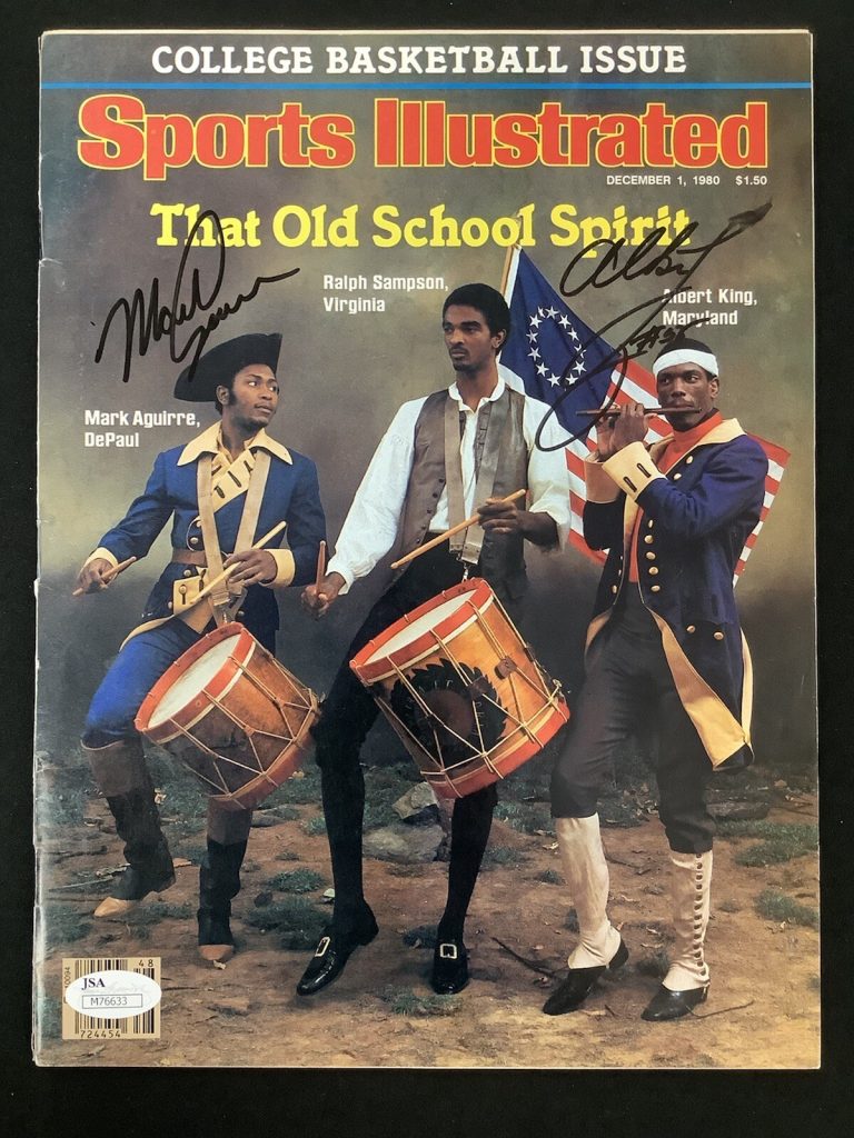 Mark Aguirre Signed Sports Illustrated 12/1/80 No Label DAMAGE A King Auto JSA