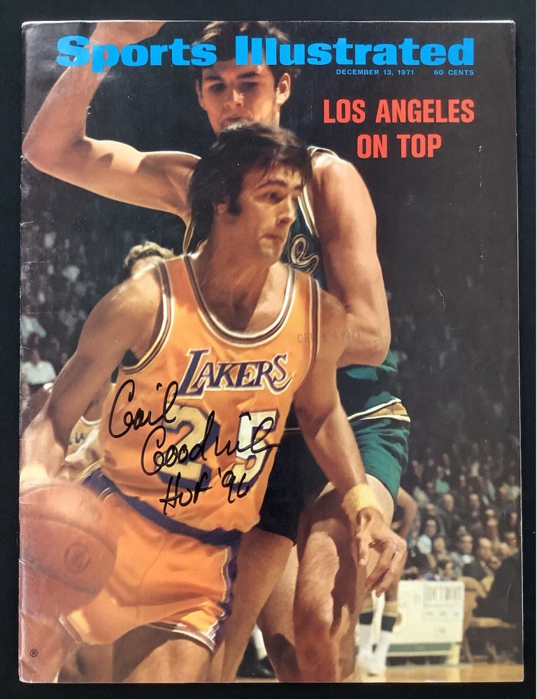 Gail Goodrich Signed Sports Illustrated 12/13/71 No Label Lakers Auto HOF JSA