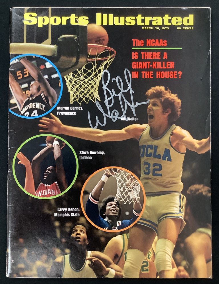 Bill Walton Signed Sports Illustrated 3/26/73 No Label UCLA Bruins Auto HOF JSA