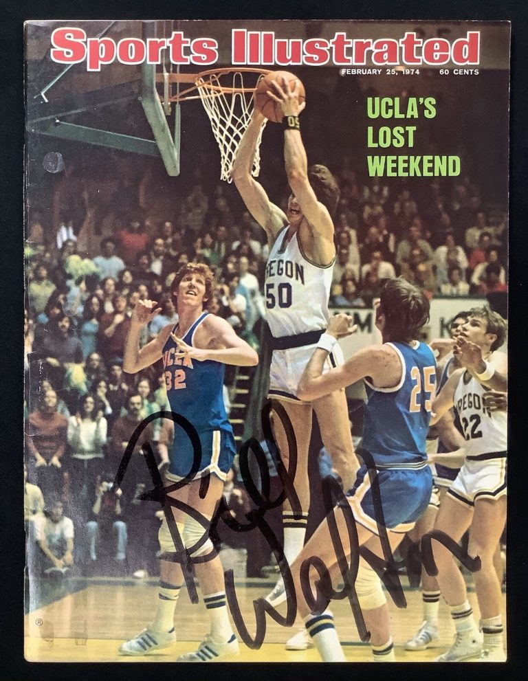 Bill Walton Signed Sports Illustrated 2/25/74 No Label UCLA Bruins Auto HOF JSA