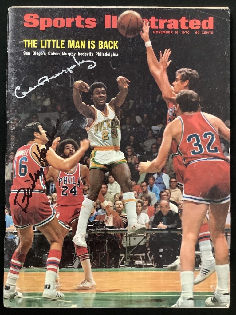 Calvin Murphy Signed Sports Illustrated 11/16/70 No Label Bailey Howell Auto JSA