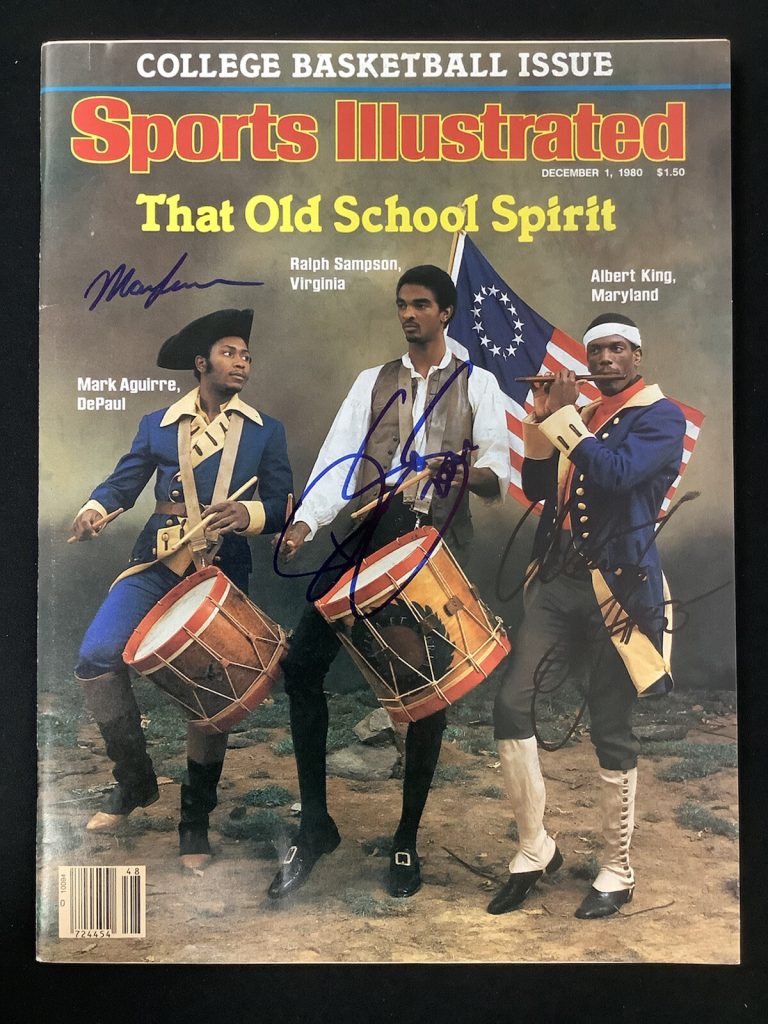 Mark Aguirre Signed Sports Illustrated 12/1/80 NoLabel R Sampson A King Auto JSA