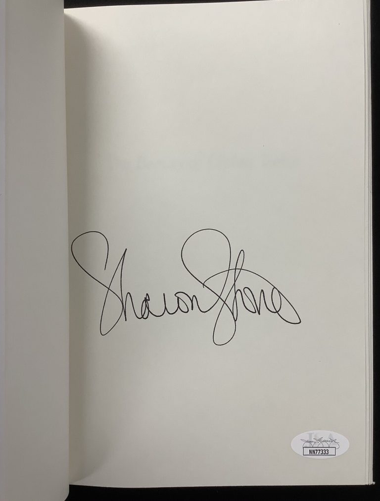 Sharon Stone Signed Book Beauty Of Living Twice HCB Muse Actress Autograph JSA