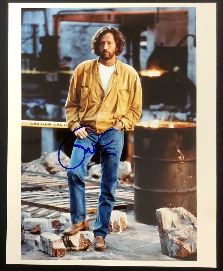 Eric Clapton Signed Photo 8x10 Rock Music Cream Yardbirds Autograph HOF PSA/DNA