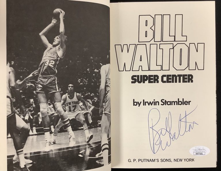 Bill Walton Signed Book Super Center HCB Basketball Boston Celtics Auto HOF JSA