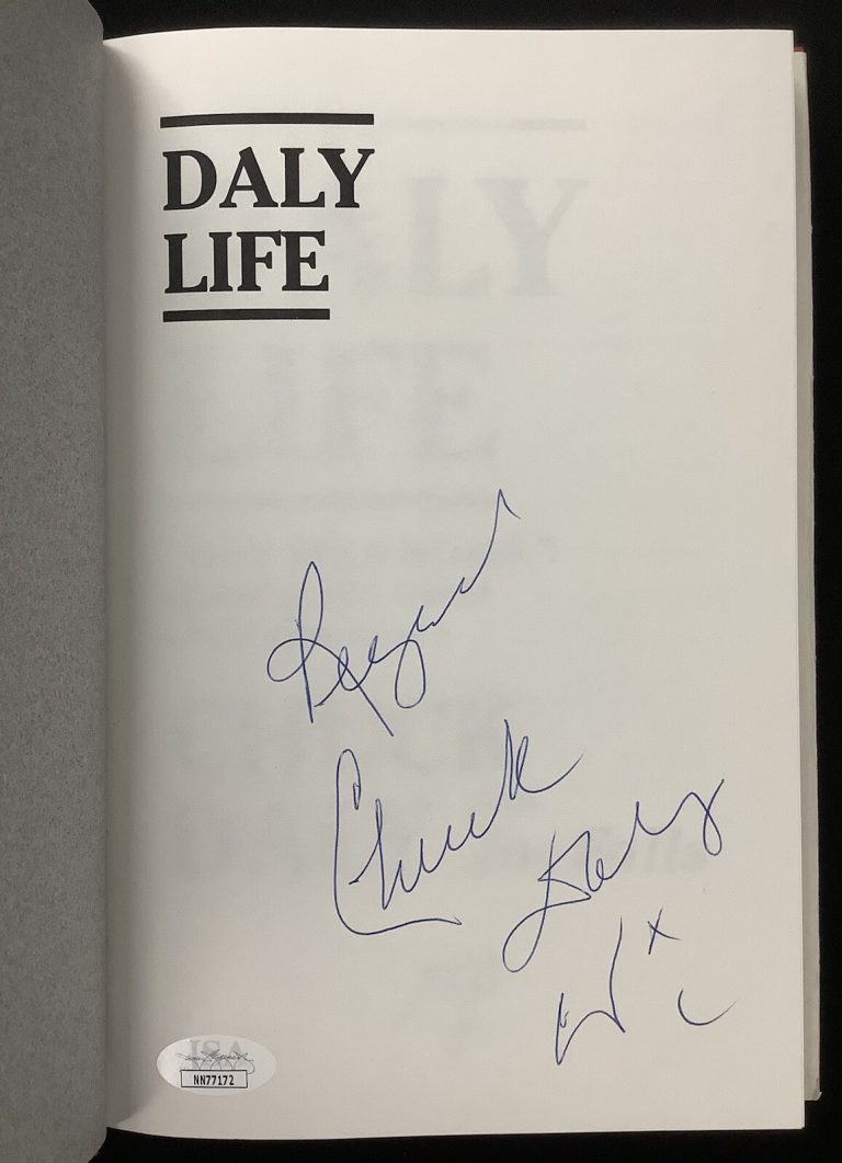 Chuck Daly Signed Book Daly Life HCB Basketball Pistons Dream Team HOF Auto JSA