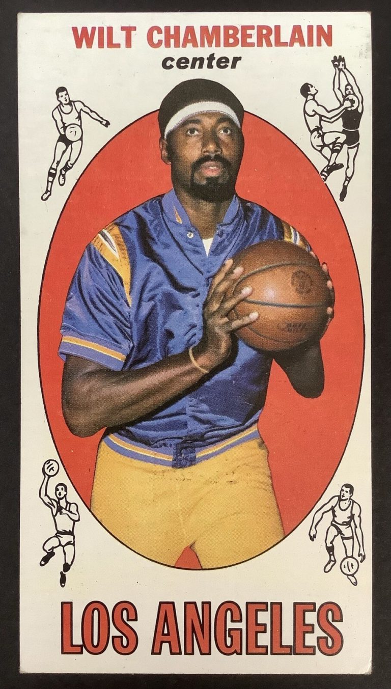 Wilt Chamberlain 1969 Topps #1 Basketball Card Lakers Center 76ers Warriors HOF