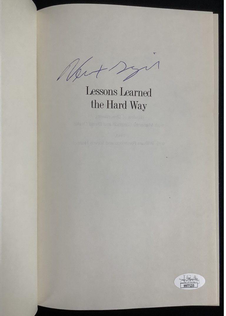 Newt Gingrich Signed Book Lessons Learned HCB House Of Reps Speaker GOP Auto JSA