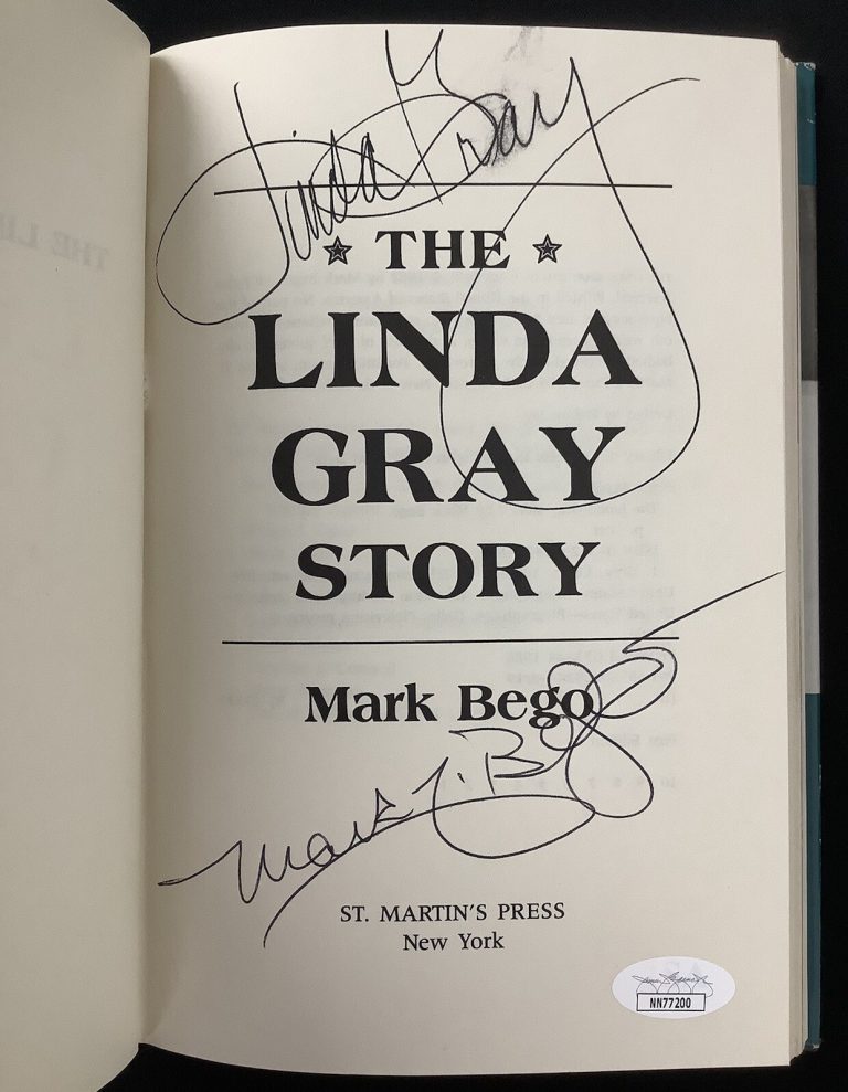 Linda Gray Signed Book Story HCB Dallas Actress Sue Ellen Ewing Autograph JSA