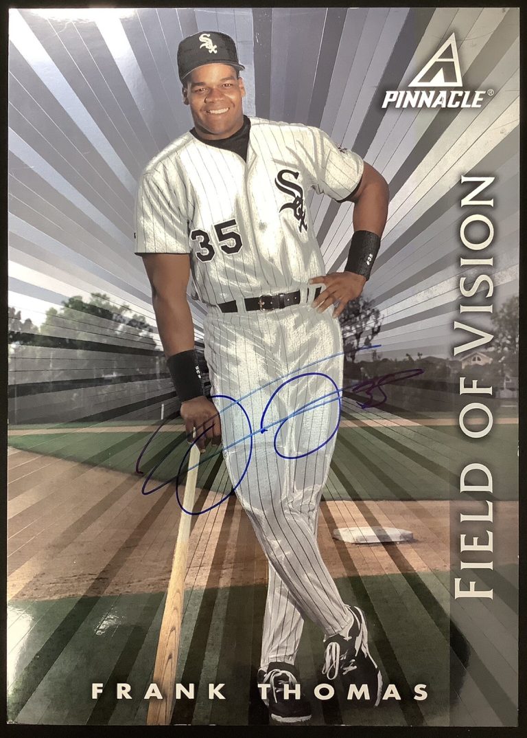 Frank Thomas Signed 1998 Pinnacle #186 Rookie Card RC WhiteSox Autograph HOF JSA