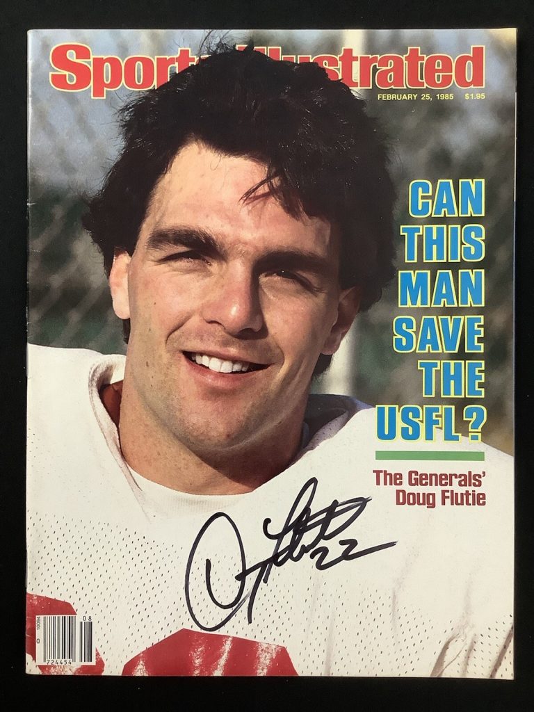 Doug Flutie Signed Sports Illustrated 2/25/85 No Label Heisman Boston Auto JSA