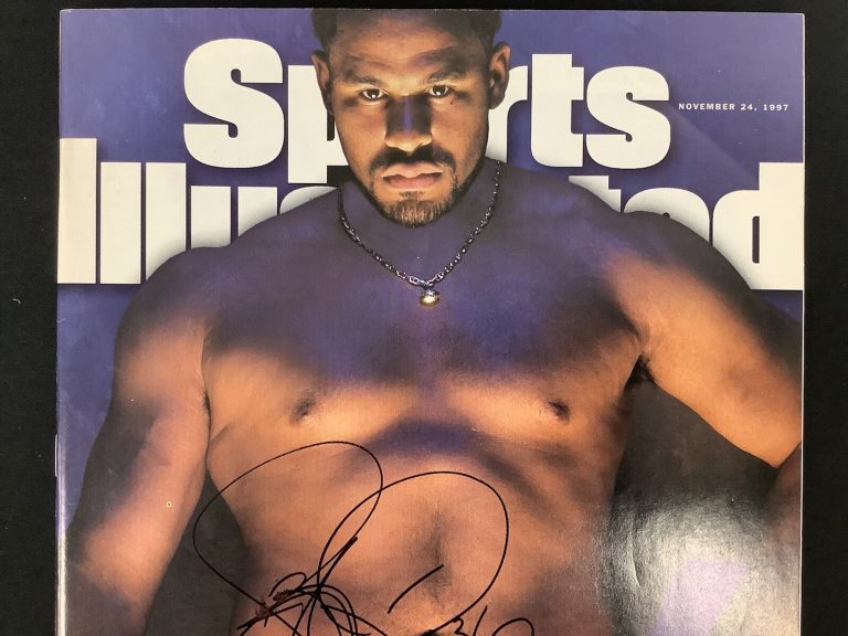 Jerome Bettis Signed Sports Illustrated 11/24/97 No Label Steelers Auto HOF JSA
