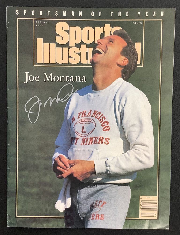 Joe Montana Signed Sports Illustrated 12/24/90 No Label 49ers Autograph HOF JSA