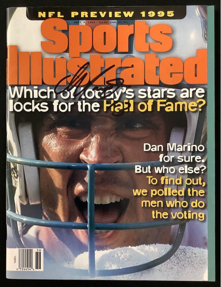 Dan Marino Signed Sports Illustrated 9/4/95 No Label Dolphins Autograph HOF JSA