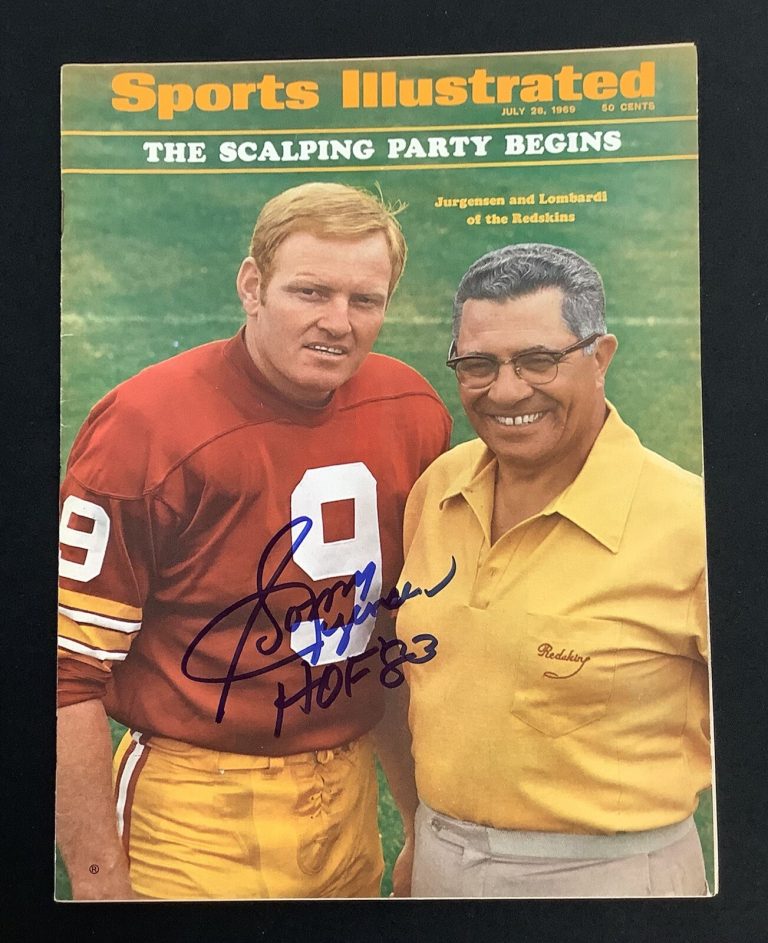 Sonny Jurgensen Signed Sports Illustrated 7/28/69 No Label Auto Lombardi JSA