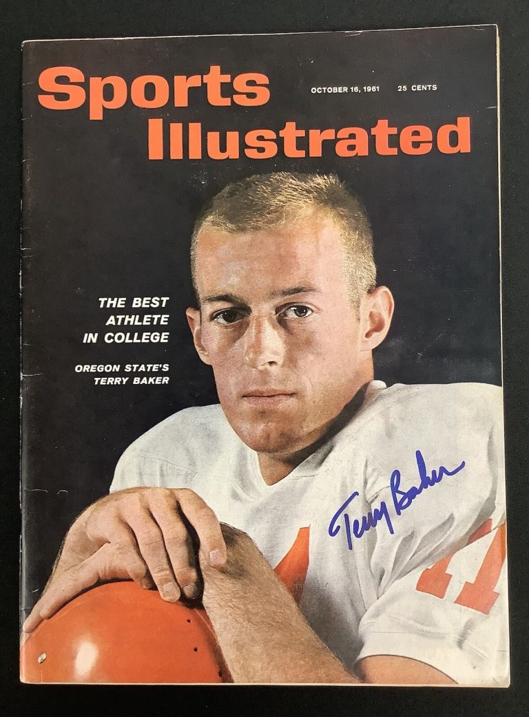 Terry Baker Signed Sports Illustrated 10/16/61 No Label Beavers Autograph JSA