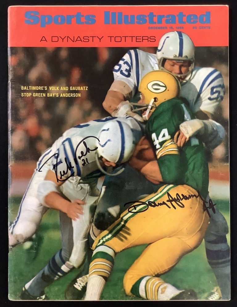 Rick Volks Signed Sports Illustrated 12/16/86 No Label Donny Anderson Auto JSA