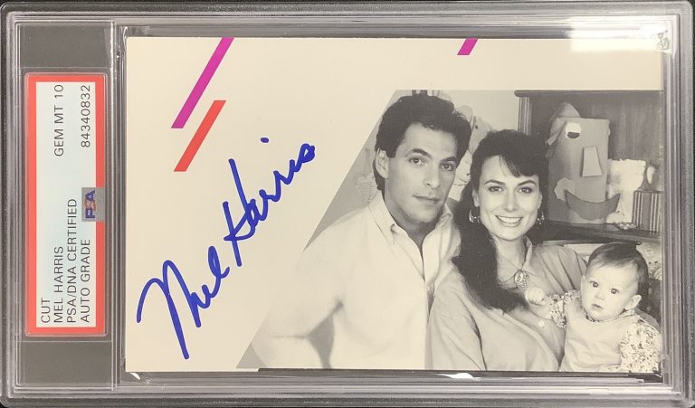 Mel Harris Signed Cut Page Hope Thirtysomething Actress PSA/DNA Auto Gem Mt 10