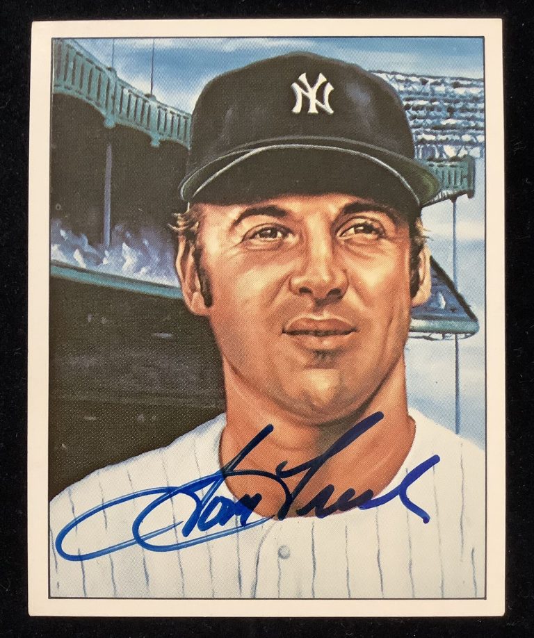 Tom Tresh Signed 1983 TCMA #48 Card Yankees Autograph Simon Old Timers Art JSA