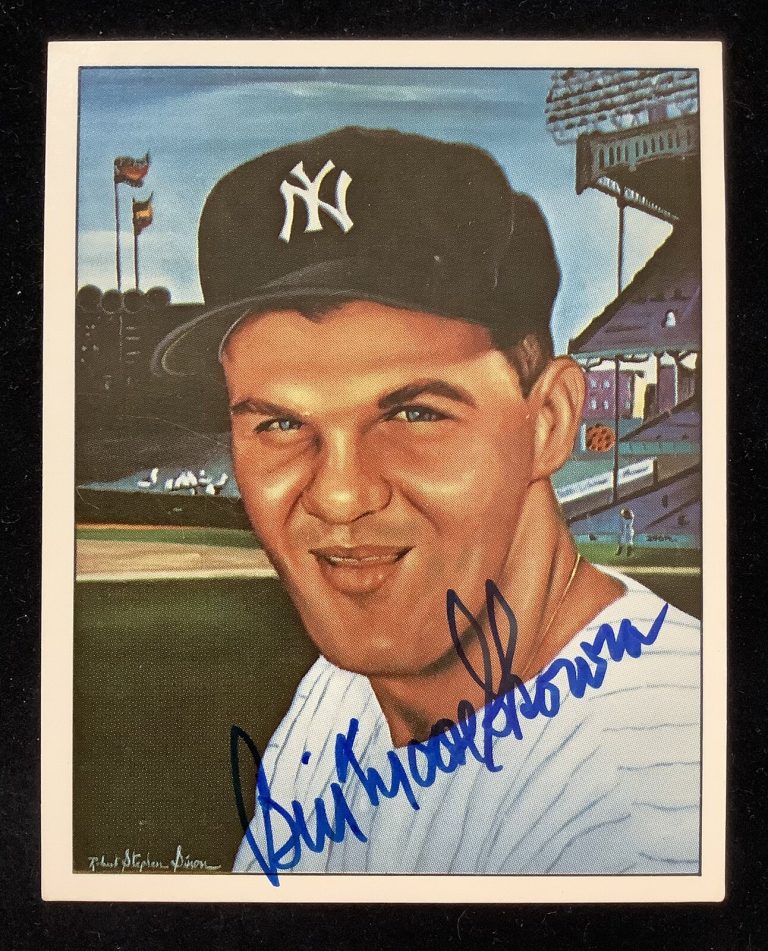 Bill Moose Skowron Signed 1983 TCMA #44 Card Yankees Auto Old Timers Art JSA #2