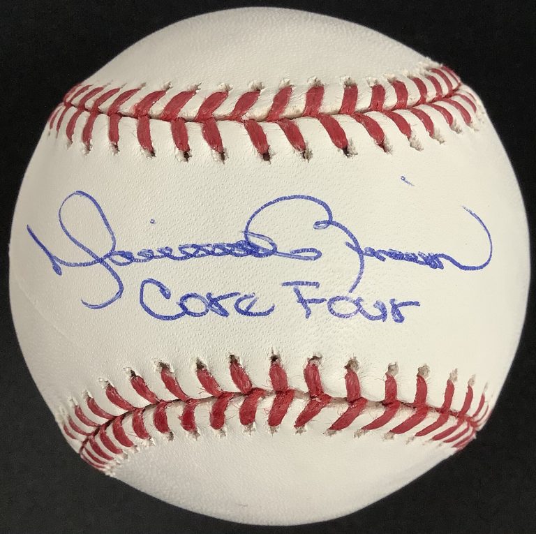 Mariano Rivera Signed Baseball NYY Autograph Core Four Inscription HOF PSA/DNA