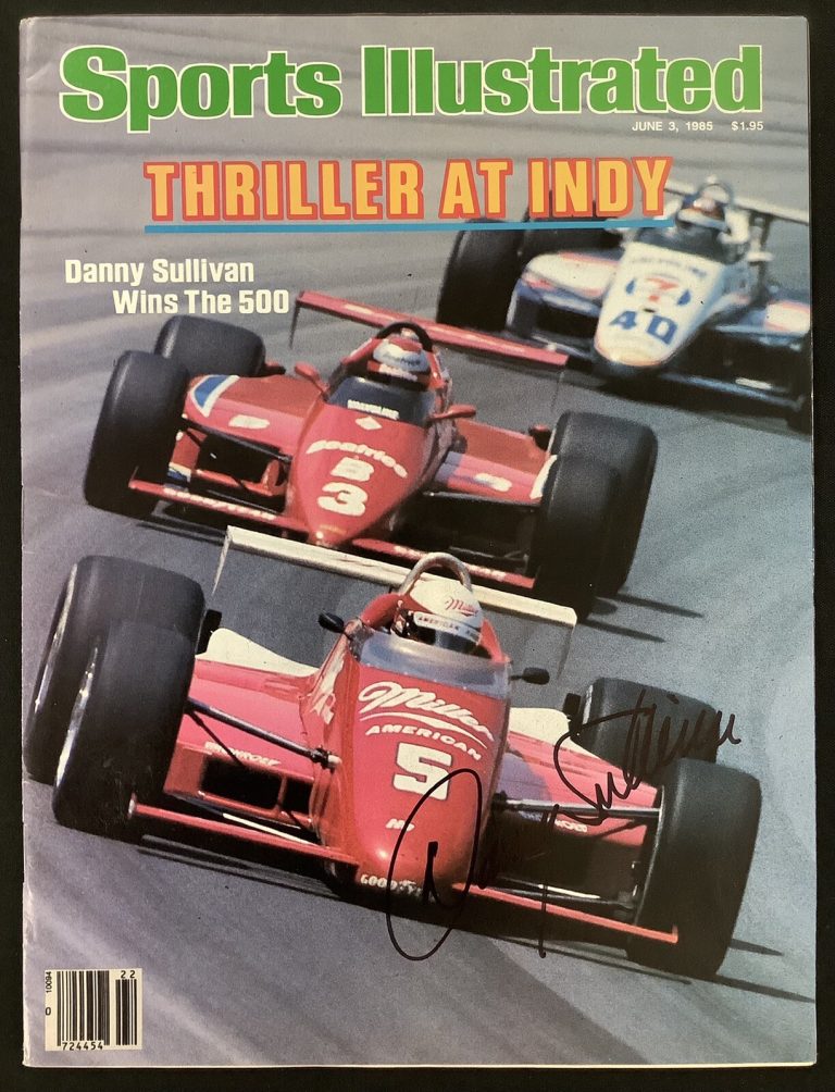 Danny Sullivan Signed Sports Illustrated 6/3/85 No Label Indy 500 Autograph JSA