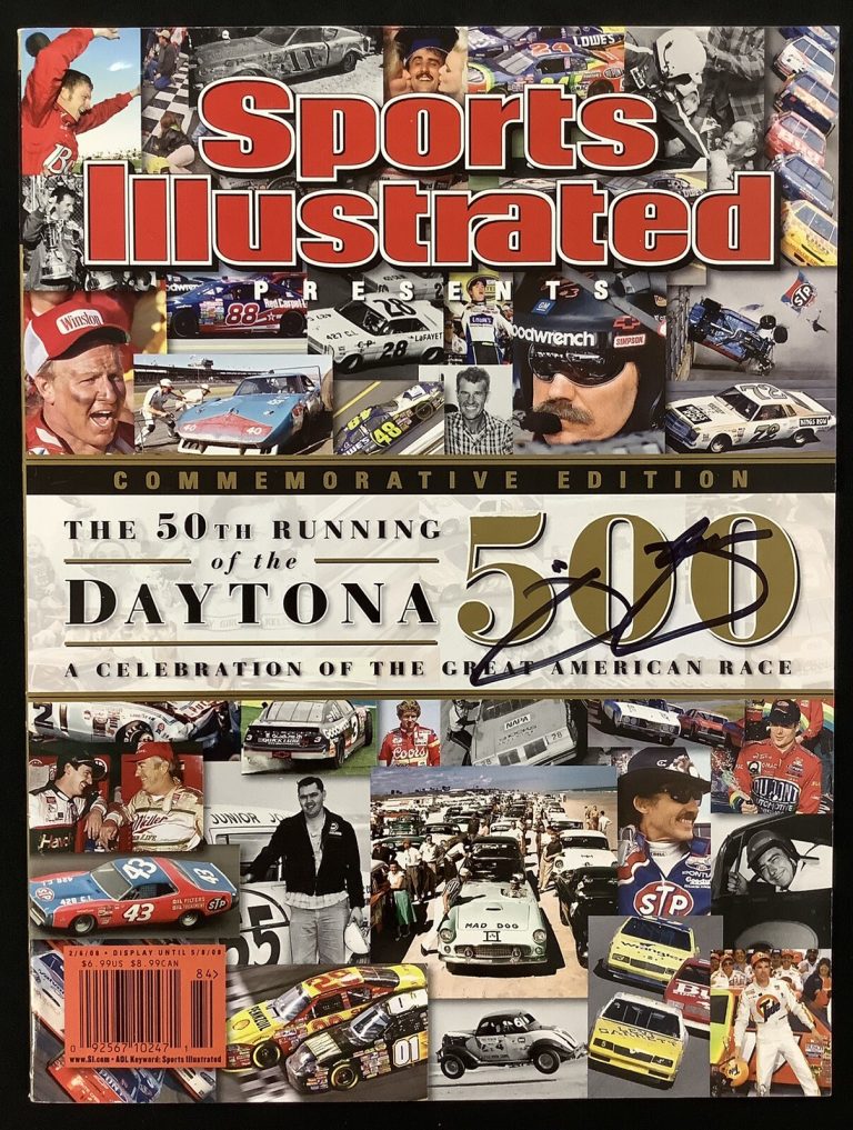Jimmie Johnson Signed Sports Illustrated 2/6/08 No Label NASCAR Daytona Auto JSA
