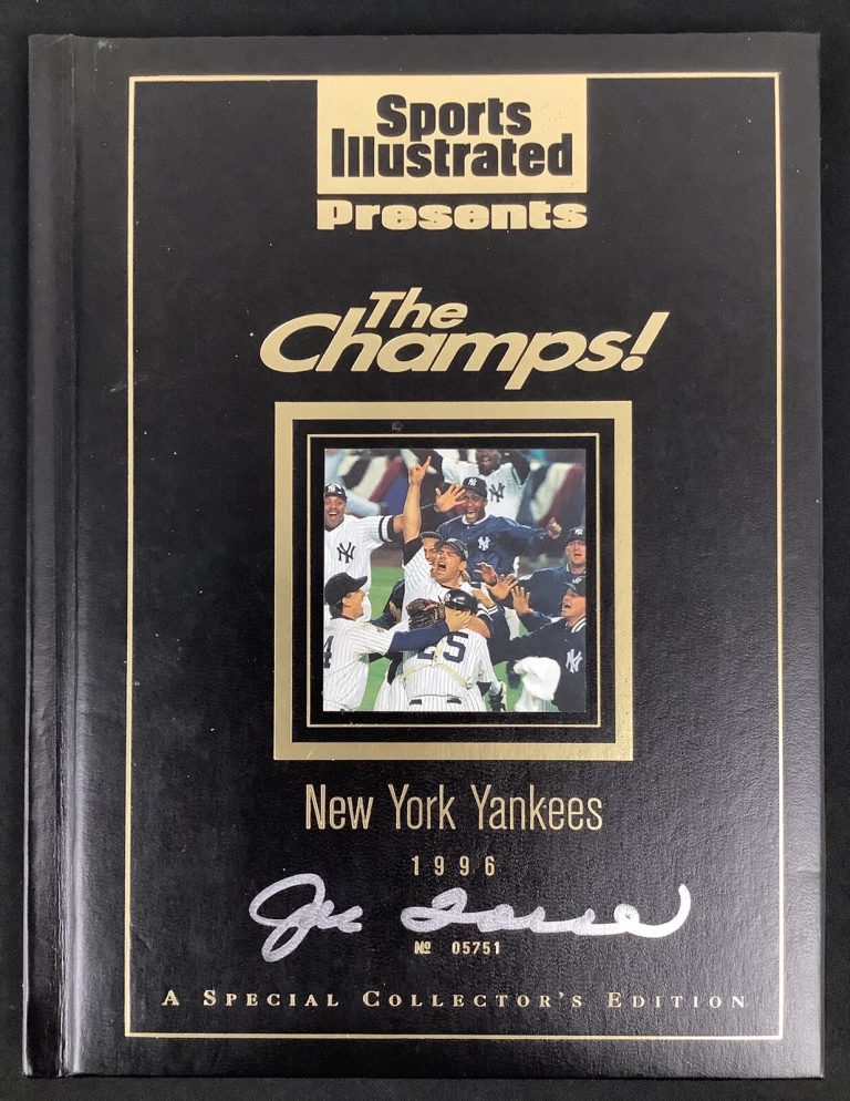 Joe Torre Signed Sports Illustrated HCB 1996 NY Yankees WSChamps LE Auto HOF JSA