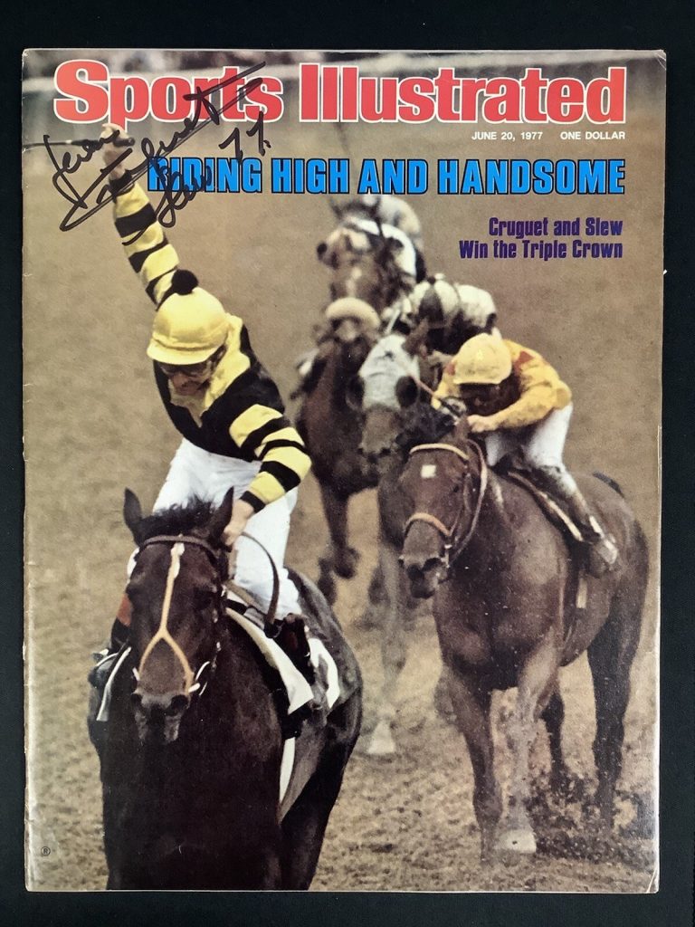Jean Cruguet Signed Sports Illustrated 6/20/77 No Label Kentucky Derby Auto JSA