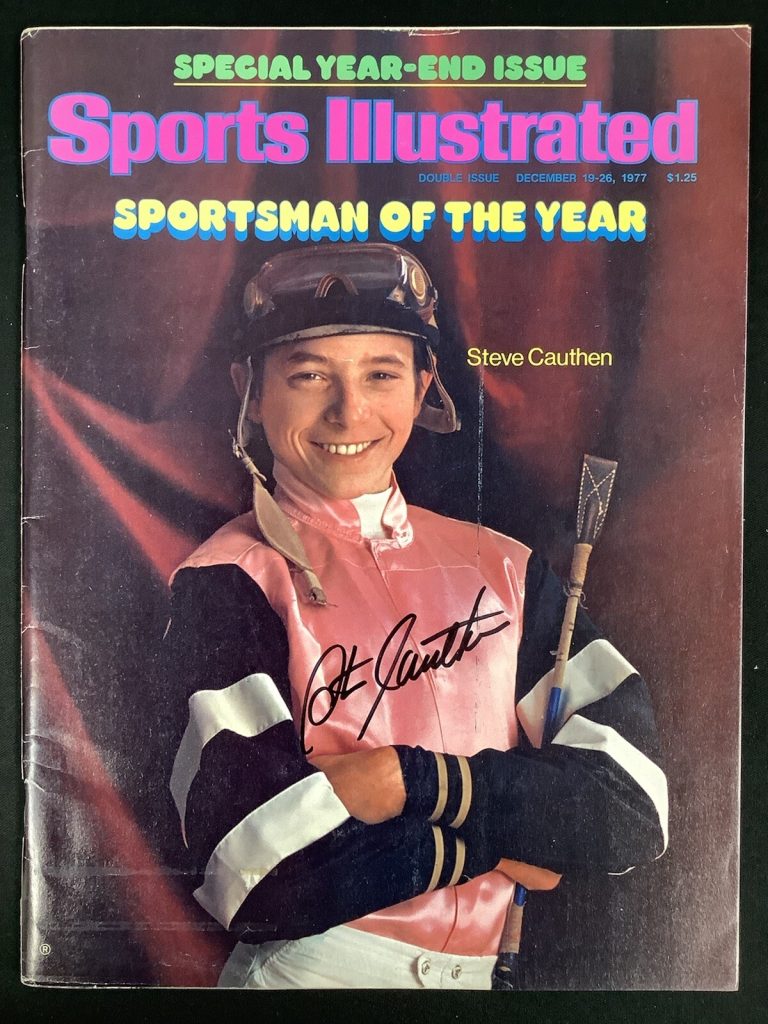 Steve Cauthen Signed Sports Illustrated Mag 12/26/77 NoLabel Jockey Auto SOY JSA
