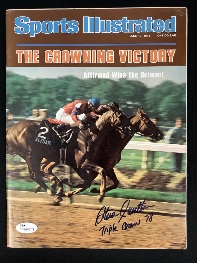 Steve Cauthen Signed Sports Illustrated Mag 6/19/78 No Label Jockey Ins Auto JSA