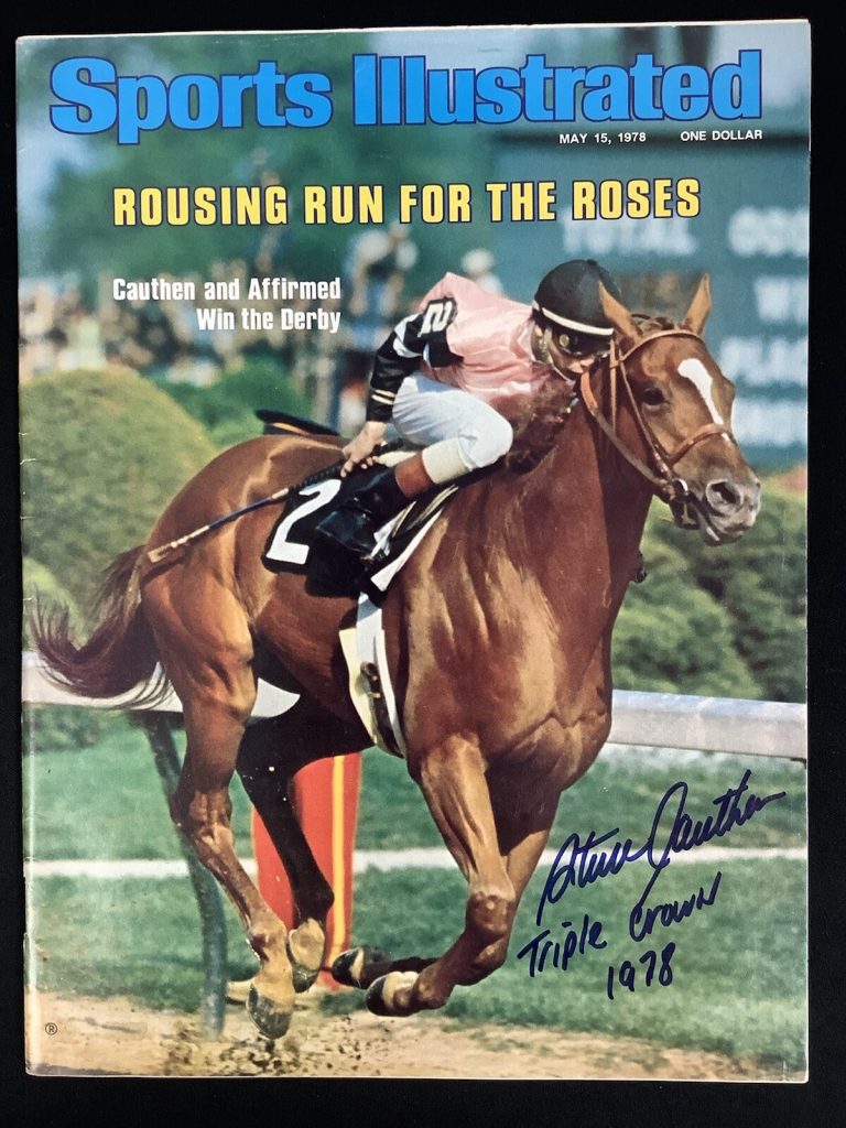 Steve Cauthen Signed Sports Illustrated Mag 5/15/78 No Label Jockey Ins Auto JSA