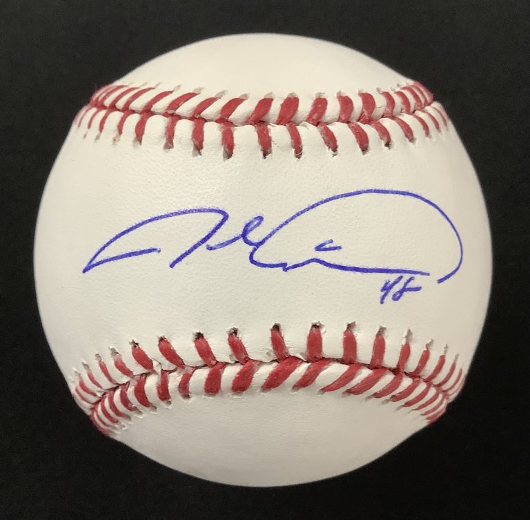 Jacob deGrom Signed Baseball Rob Manfred New York Mets Autograph AS CY MVP JSA 2