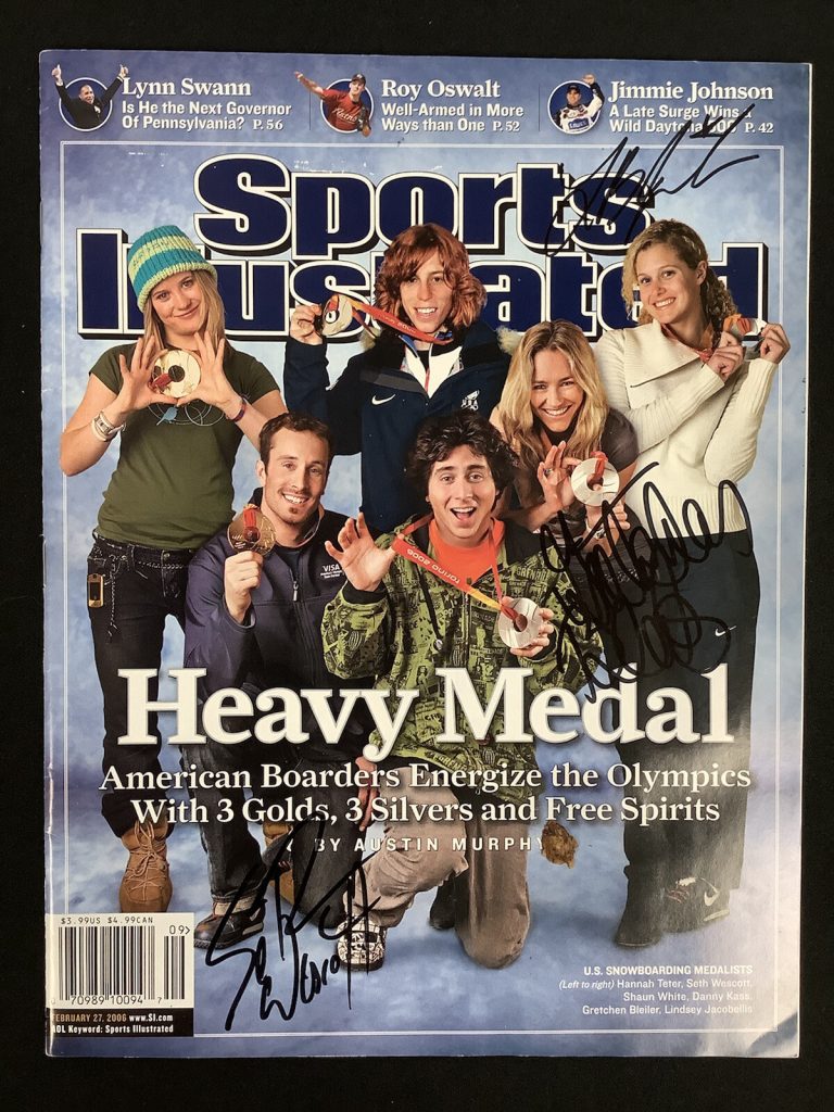 Seth Wescott Signed Sports Illustrated 2/27/06 NoLabel Olympics Gold Auto +2 JSA