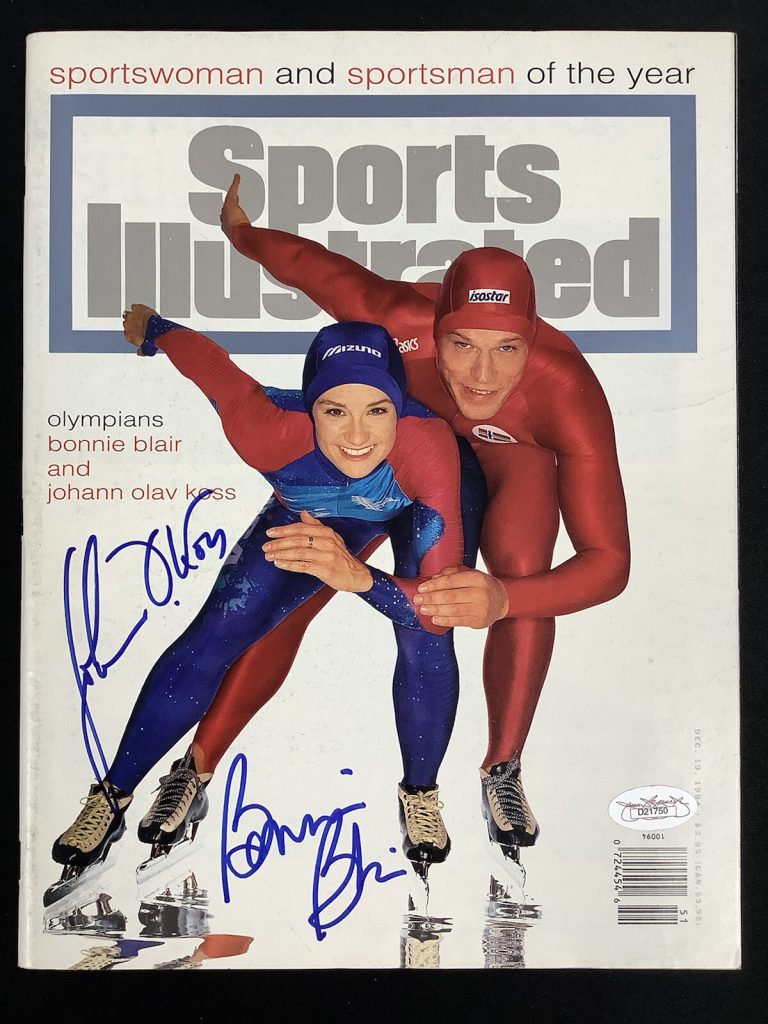 Bonnie Blair Signed Sports Illustrated 12/19/94 No Label SOY Olga Kess Auto JSA