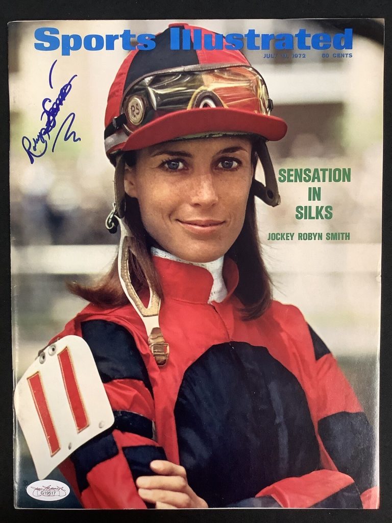 Robyn Smith Signed Sports Illustrated 7/31/72 NO LABEL Jockey Silk Autograph JSA